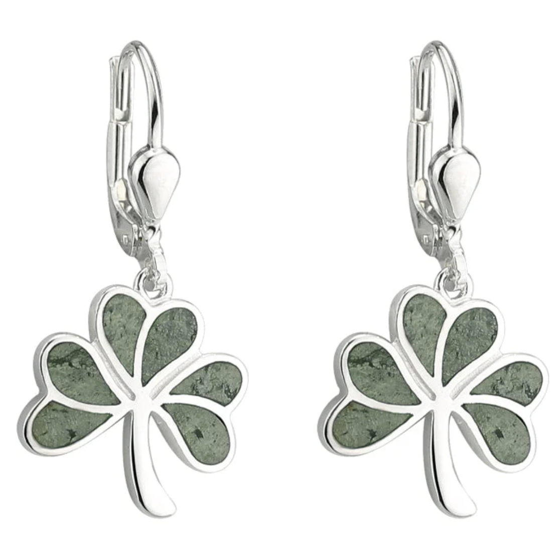 Connemara Marble Shamrock Earrings – S33593