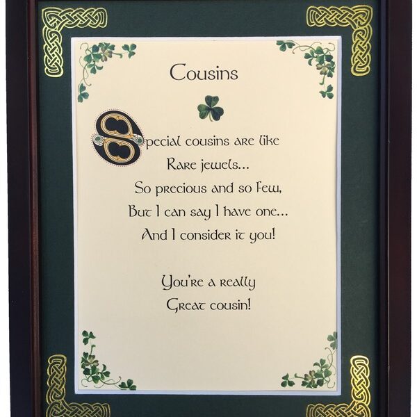 Cousins framed