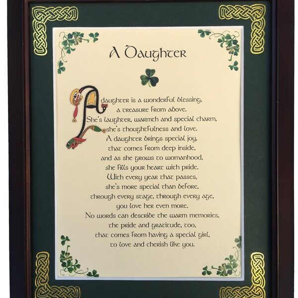 Daughter framed