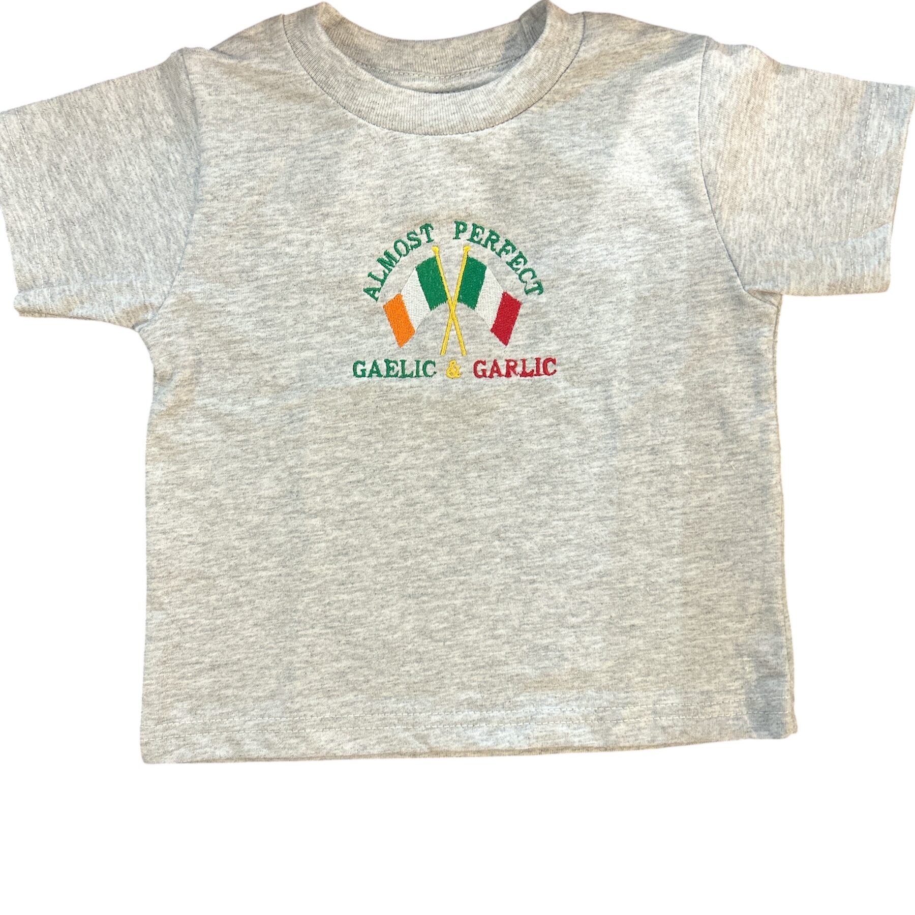 Garlic & Gaelic Tee Kids Shirt - Ash Grey