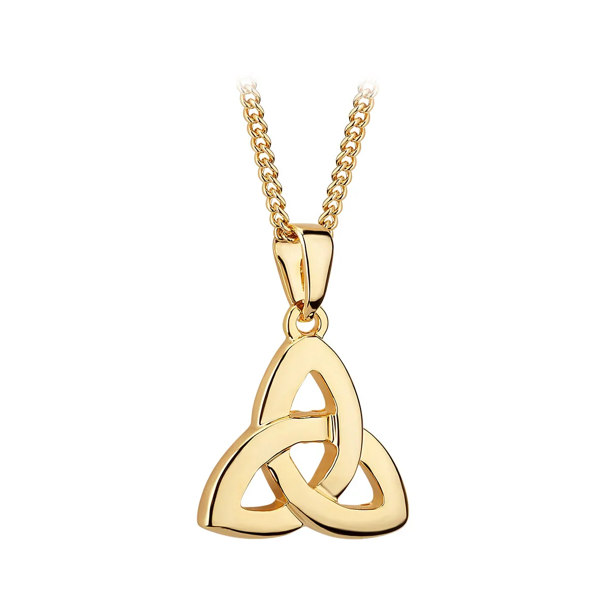 Gold Plated Trinity Knot Pendant - S4995