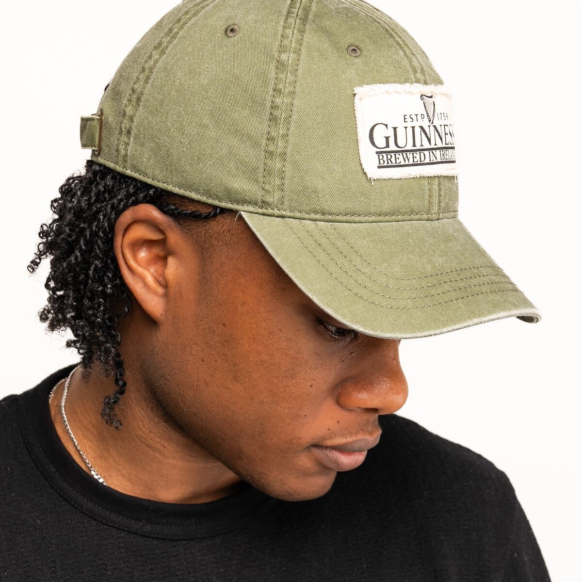Guinness Olive Green Patch Baseball Cap 4