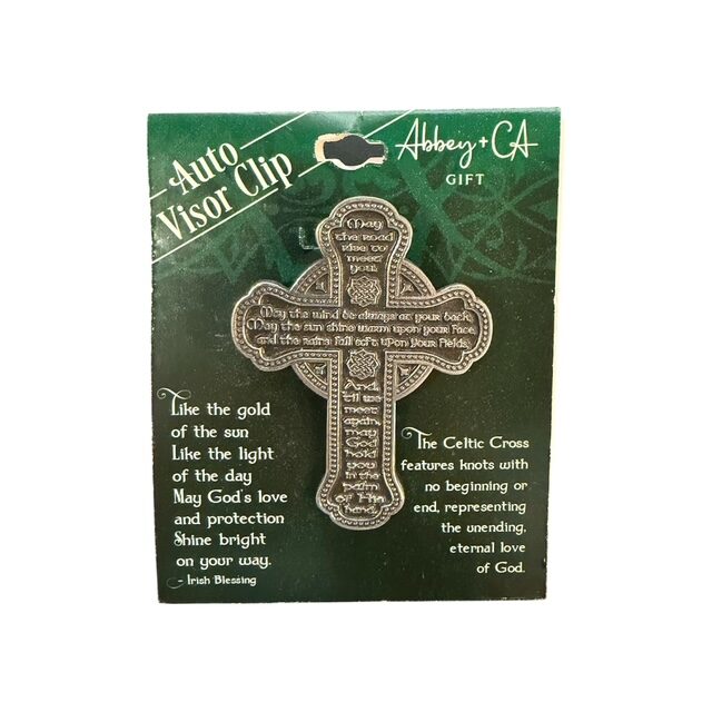 Irish Blessing Cross Visor Clip