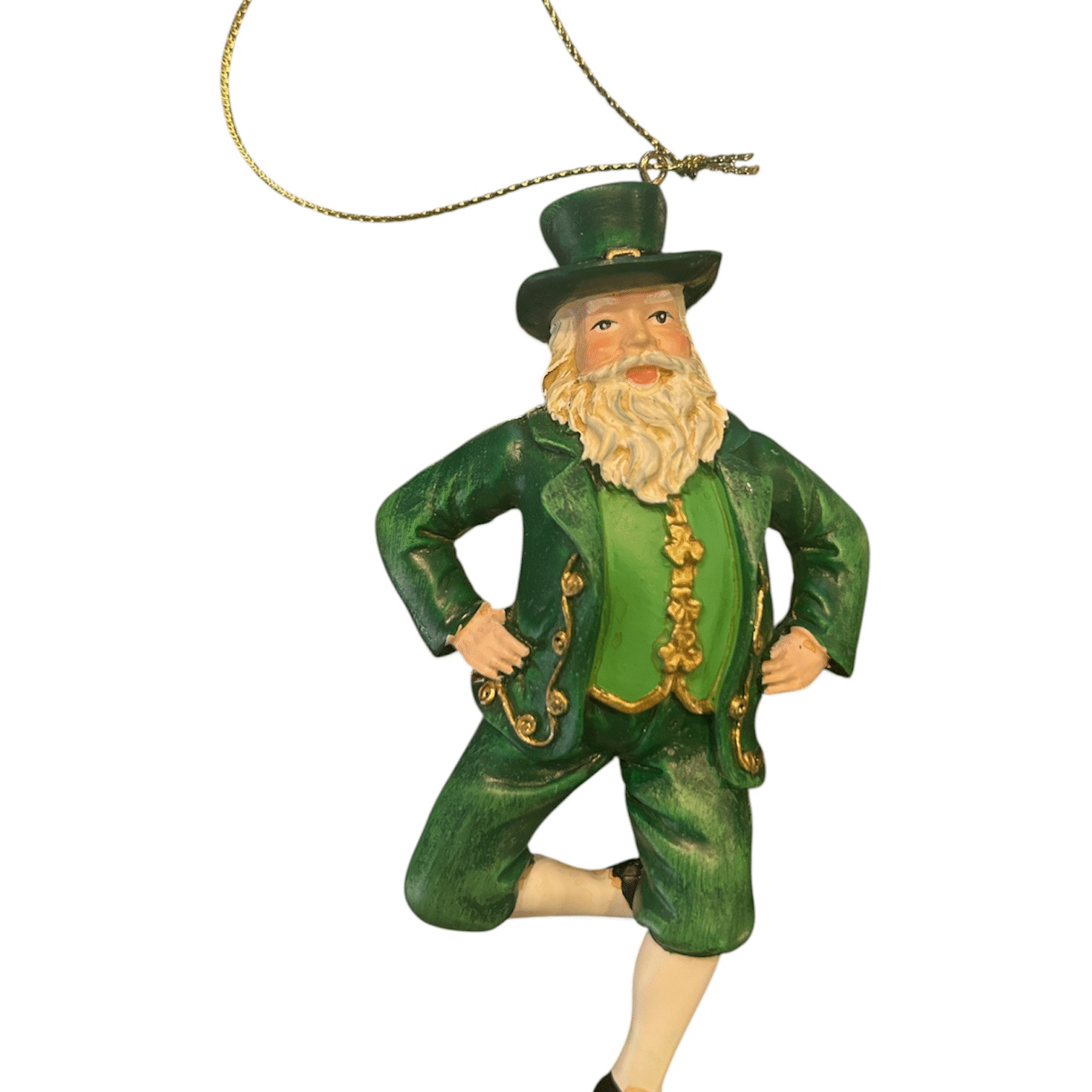 Irish Santa Ornament - Dancing Santa