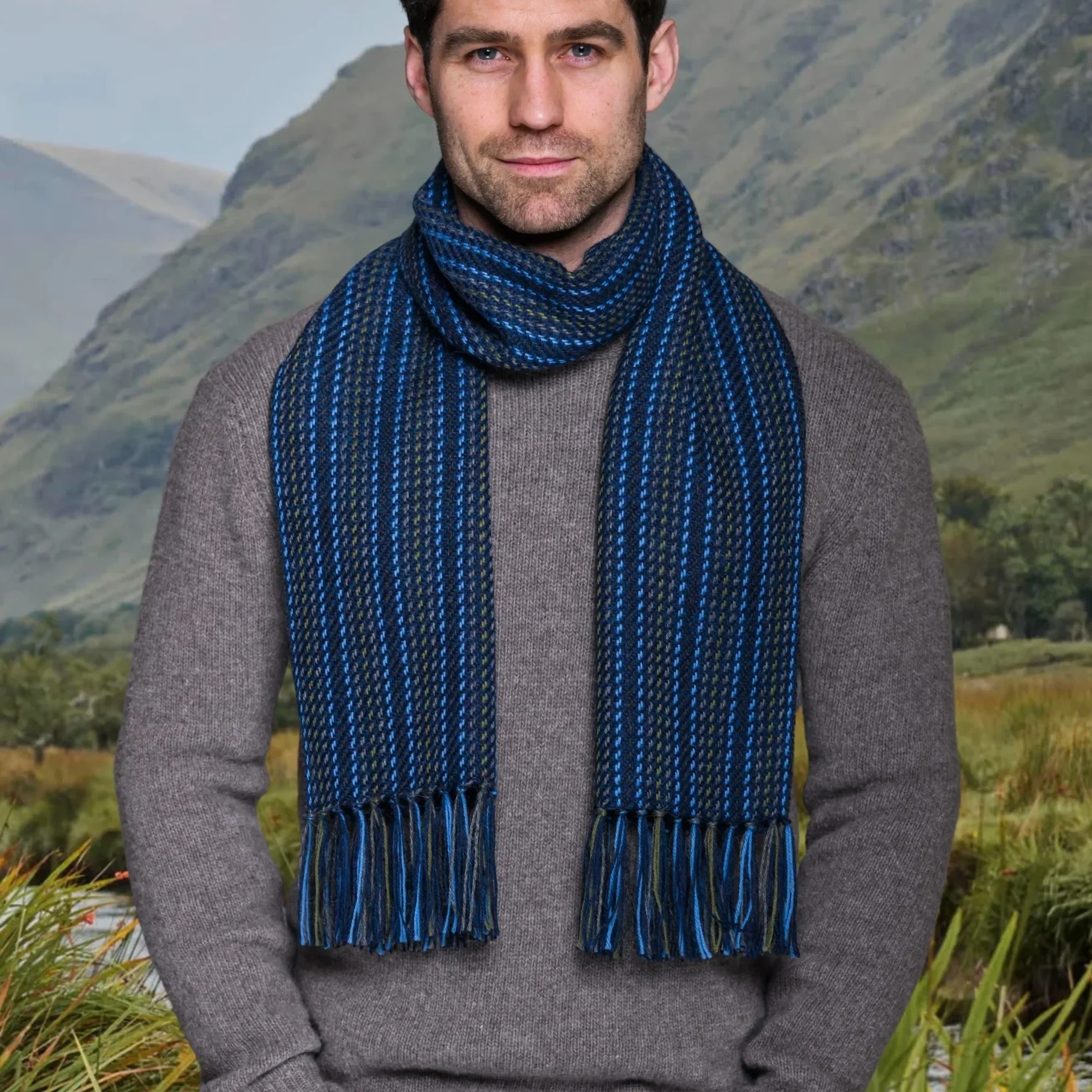 Mucros Weavers Mens Alpaca Scarf - A136