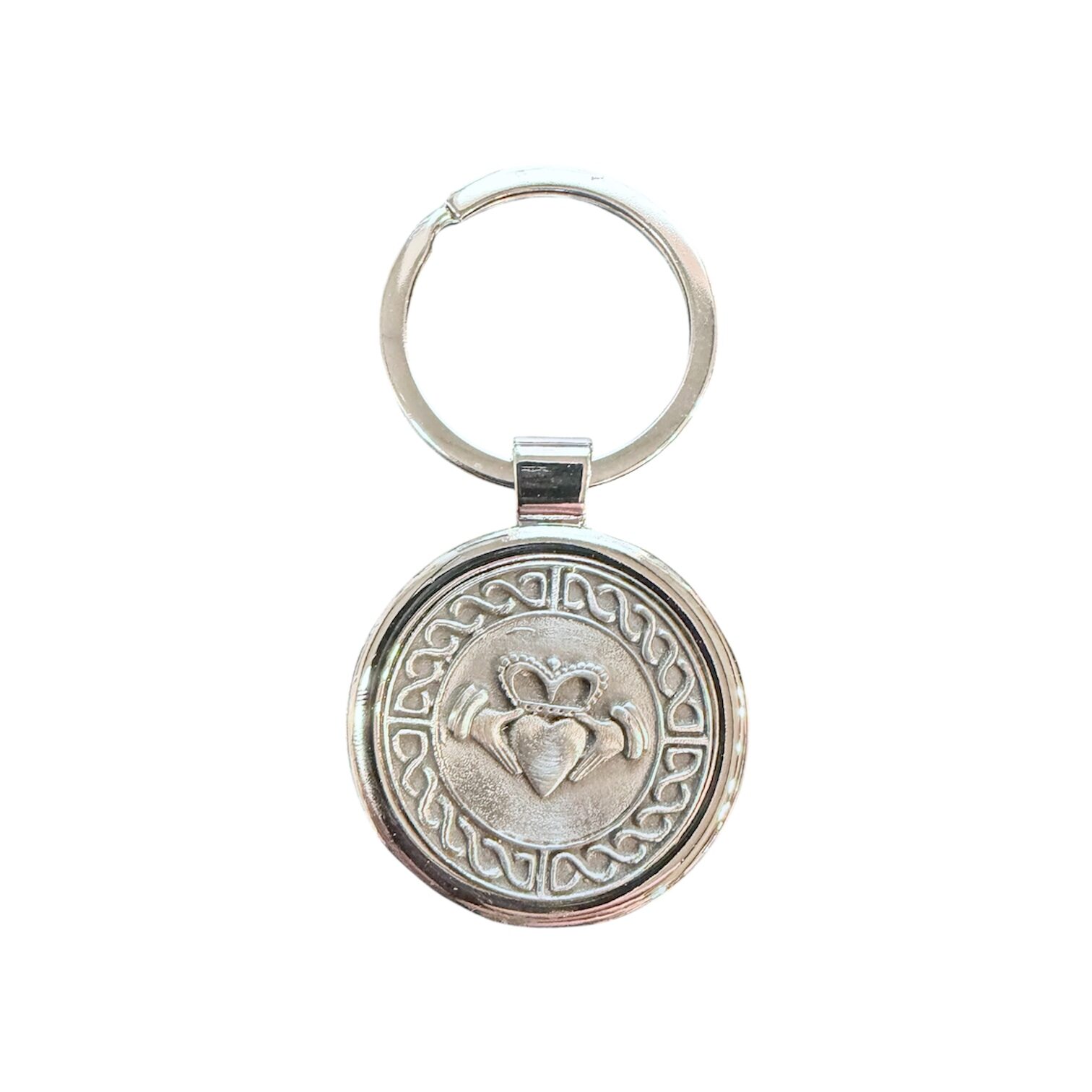 Mullingar Pewter Keychain - Claddagh 2