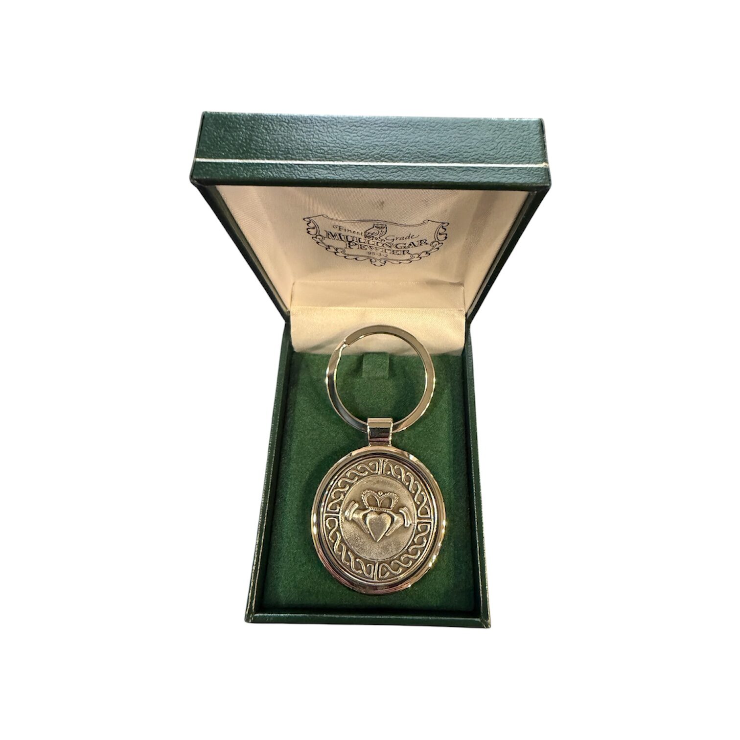 Mullingar Pewter Keychain - Claddagh