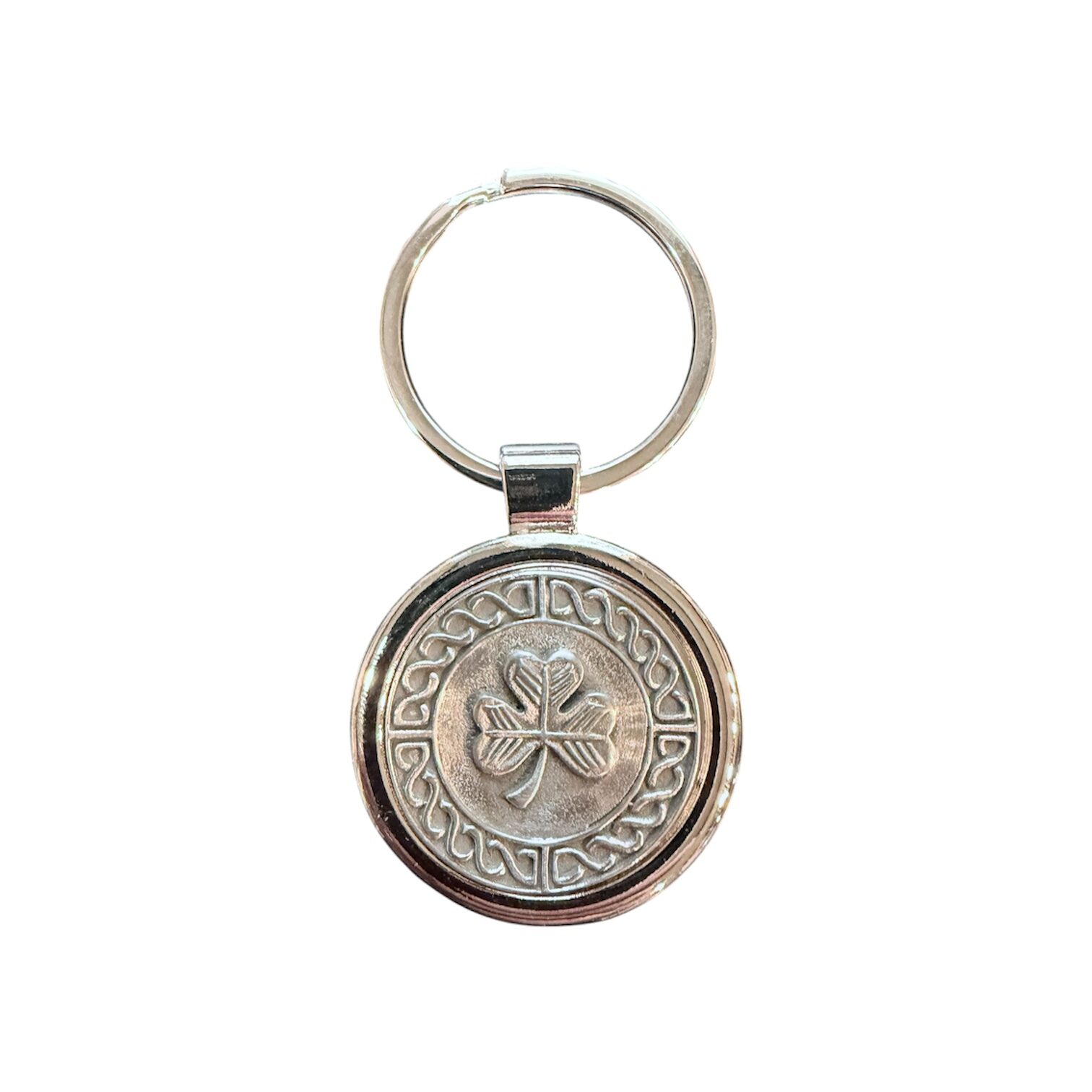 Mullingar Pewter Keychain - Shamrock