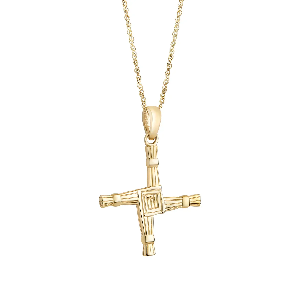 Saint Brigid's Cross Pendant - 14K Gold - S4010