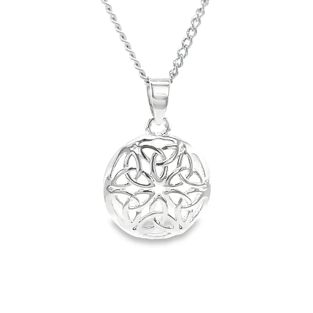 Silver Plated 6 Trinity Knot Pendant - SPP406