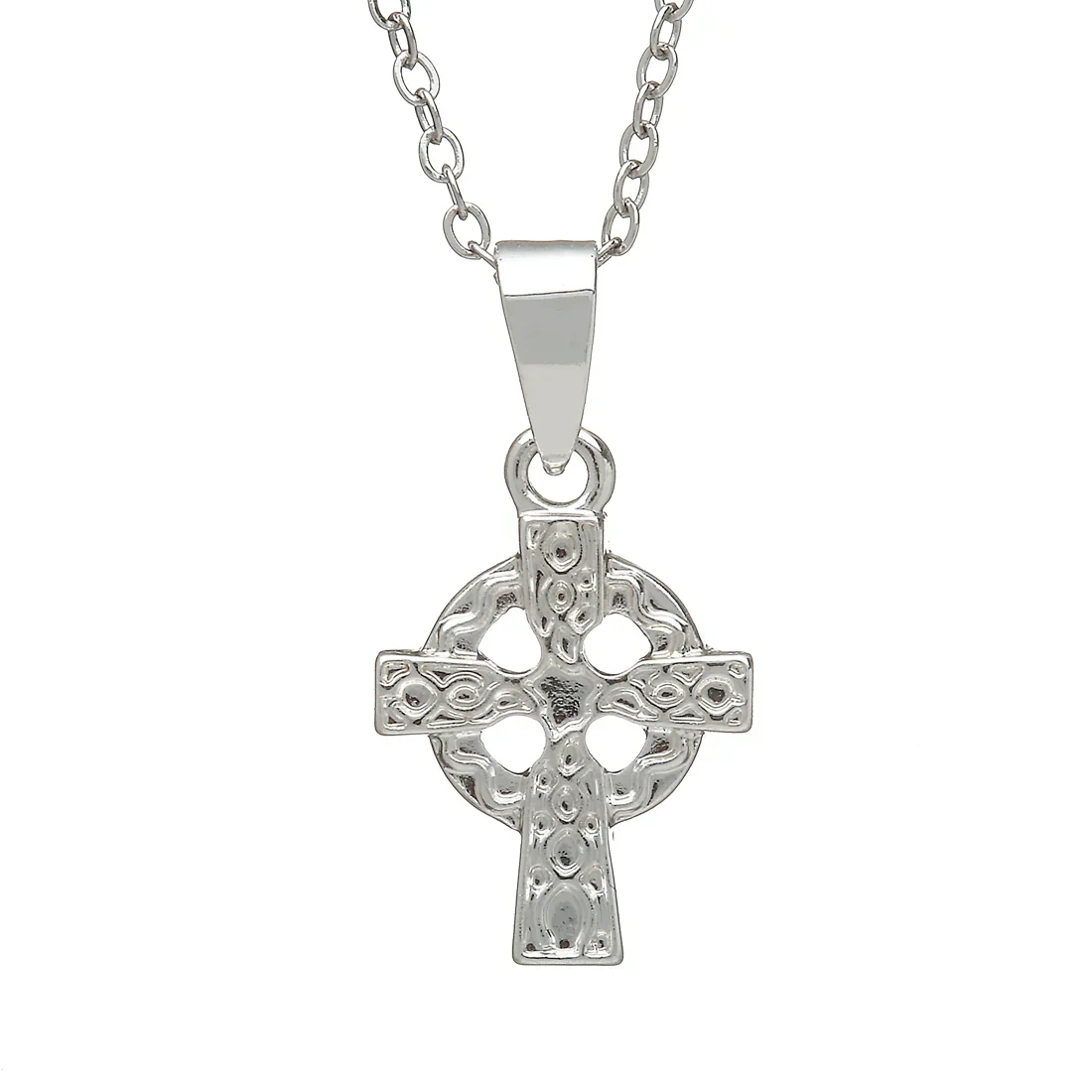 Silver Plated Celtic Cross Pendant - SPP103