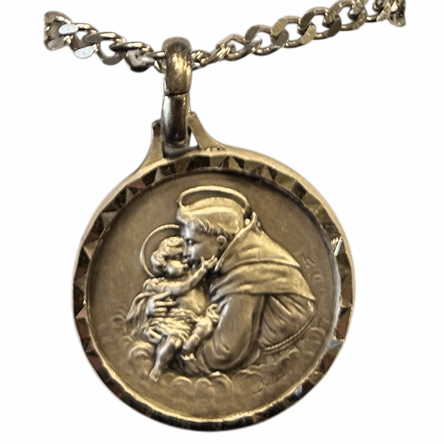 St. Anthony French Nickel Silver Medal - Large