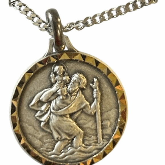 St. Christopher French Nickel Silver Medal - Large