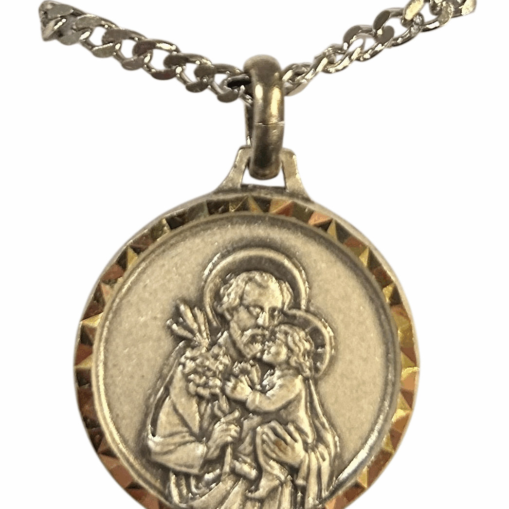 St. Joseph French Nickel Silver Medal - Large