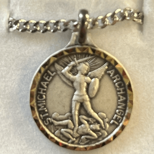 St. Michael French nickel Silver medal - Large