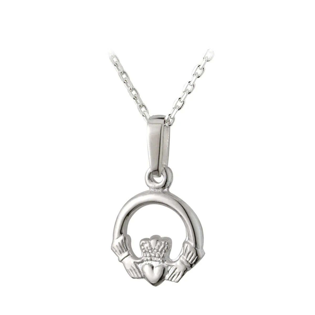 Sterling Silver Claddagh Pendant Small - S4177.jpg