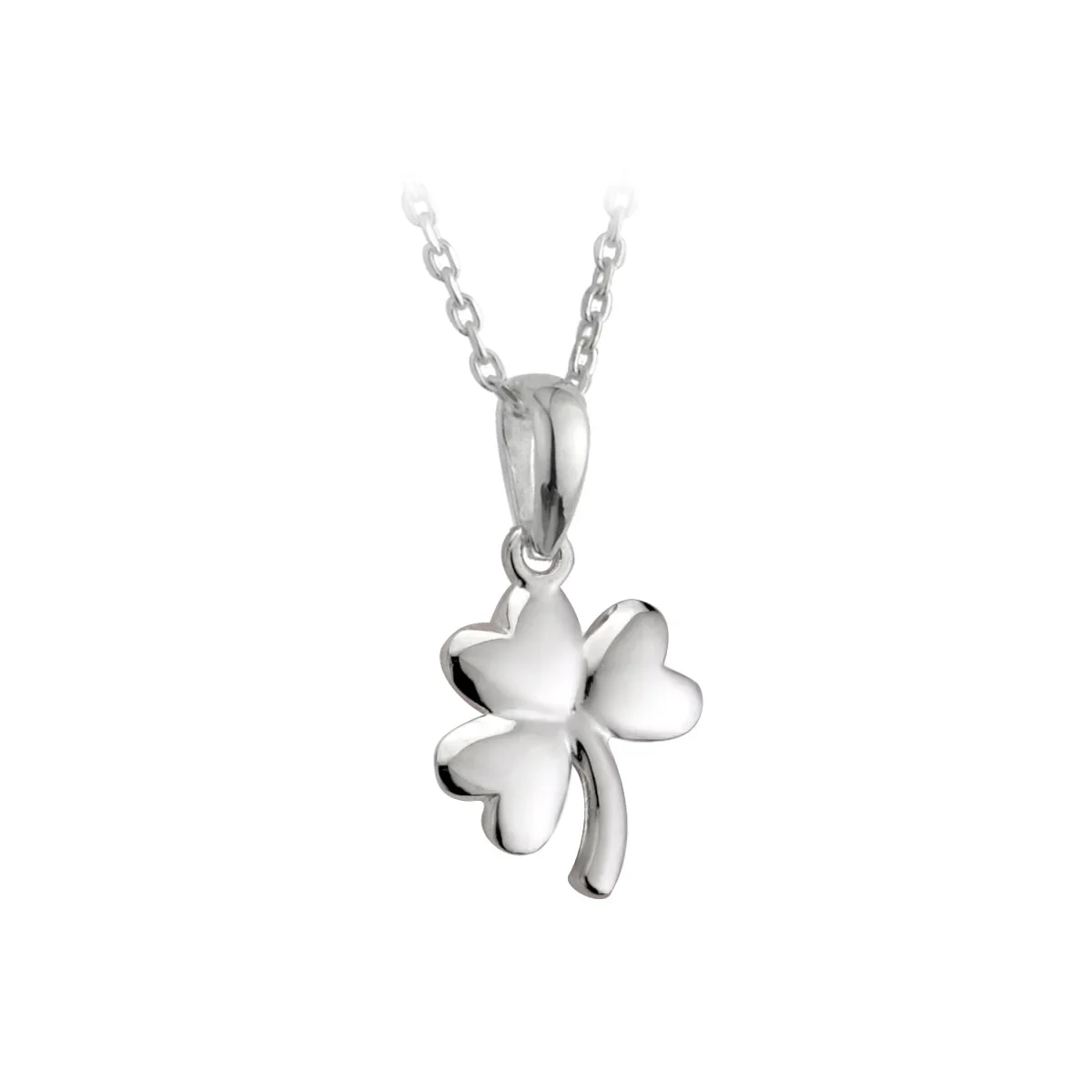 Sterling Silver Shamrock Pendant Small - S44397.jpg